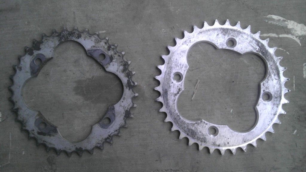 Roll Design/LOBO Swingarm (250R Style) sprocket/rotor hub, wheels hubs